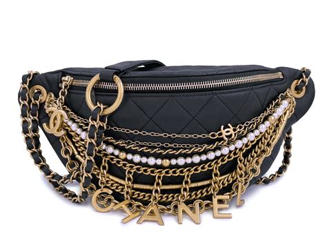 chanel fanny pack with chains